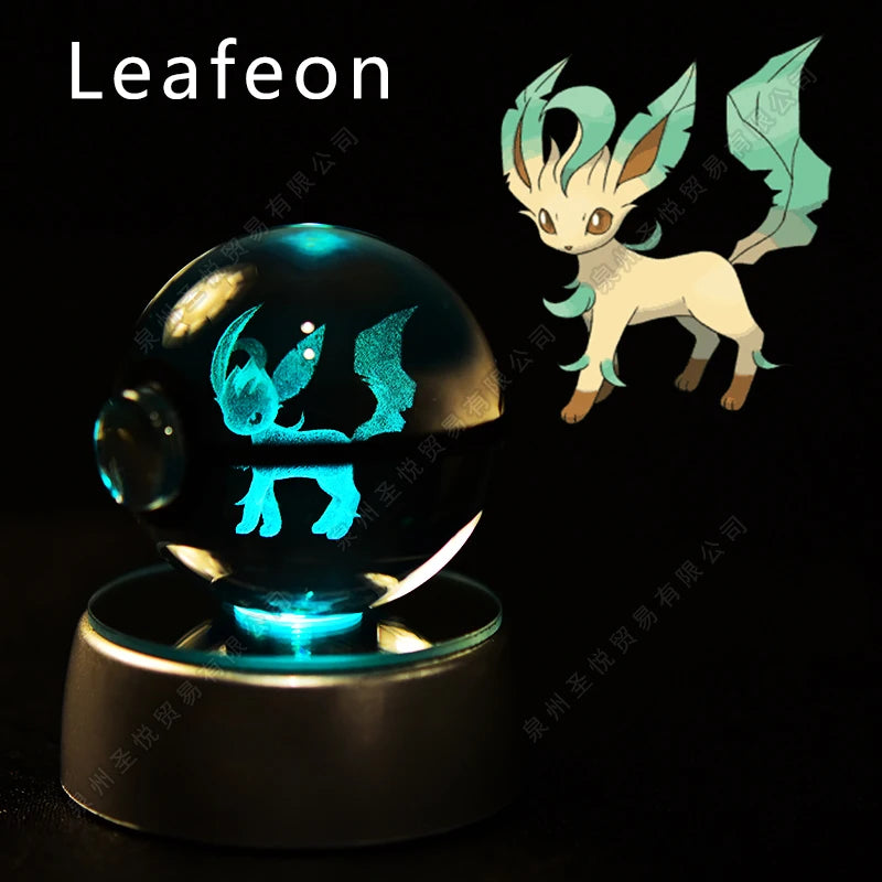 Lámpara Pokebola LED 3D con Base Multicolor | Pikachu, Mewtwo, Gengar, Snorlax y más