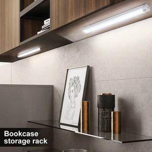 Luz Nocturna LED con Sensor de Movimiento Recargable USB Tipo C – Para Armarios, Escaleras y Cocina