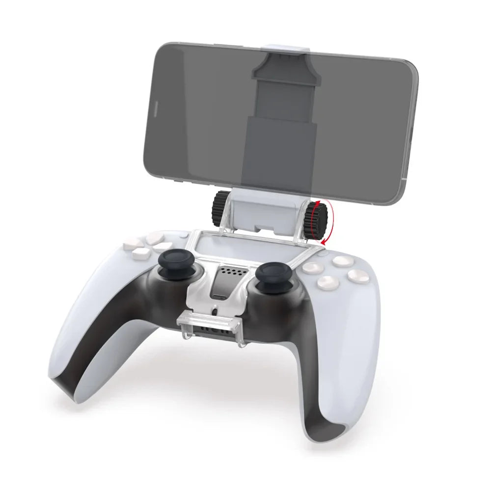 Soporte Clip para Celular Compatible con Control PS5 | Ajuste de Ángulo 180° – Ideal para Gaming Móvil