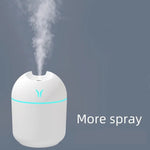 Mini Humidificador USB 250 ml – Difusor Ultrasónico Silencioso con Luz LED para Aromaterapia | Hogar, Oficina o Auto