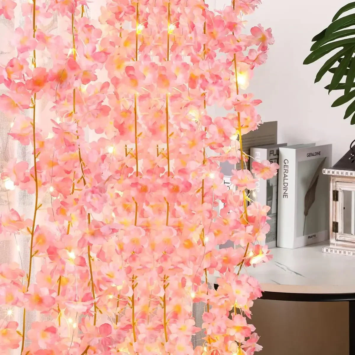 Guirnalda de Luces Sakura 2M – 20 LEDs | Luces de Hadas con Flores Artificiales para Habitación, Boda, Navidad o Eventos