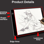 Tableta de Dibujo LED con 3 Niveles de Luz – Bloc de Copiado para Niños | Pintura, Animación y Creatividad