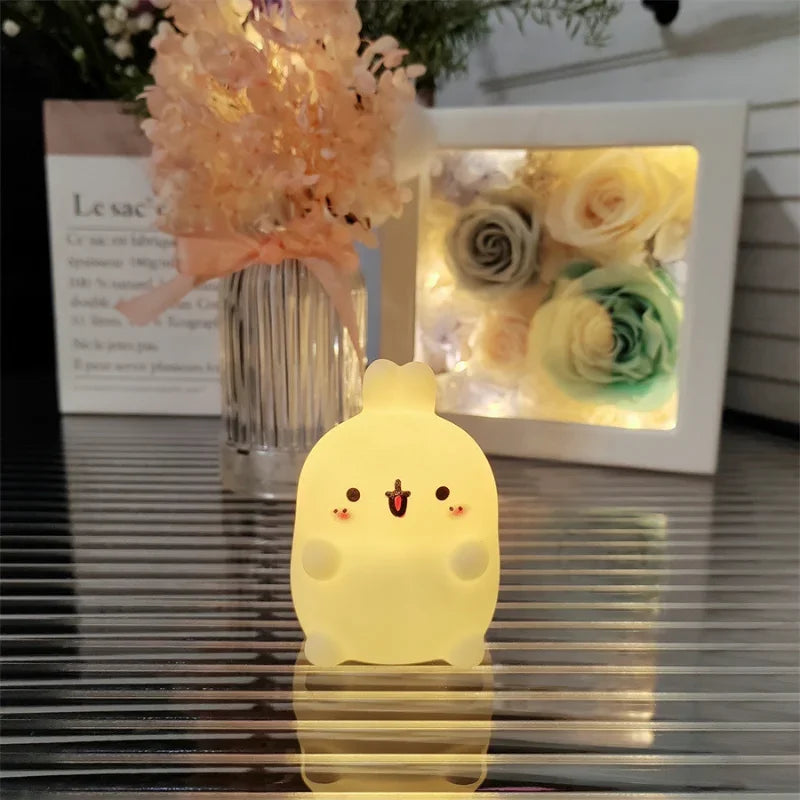Luz Nocturna Conejito LED – Lámpara Decorativa de Mesa sin Cable | Atmosfera Suave para Dormitorio o Regalo Especial