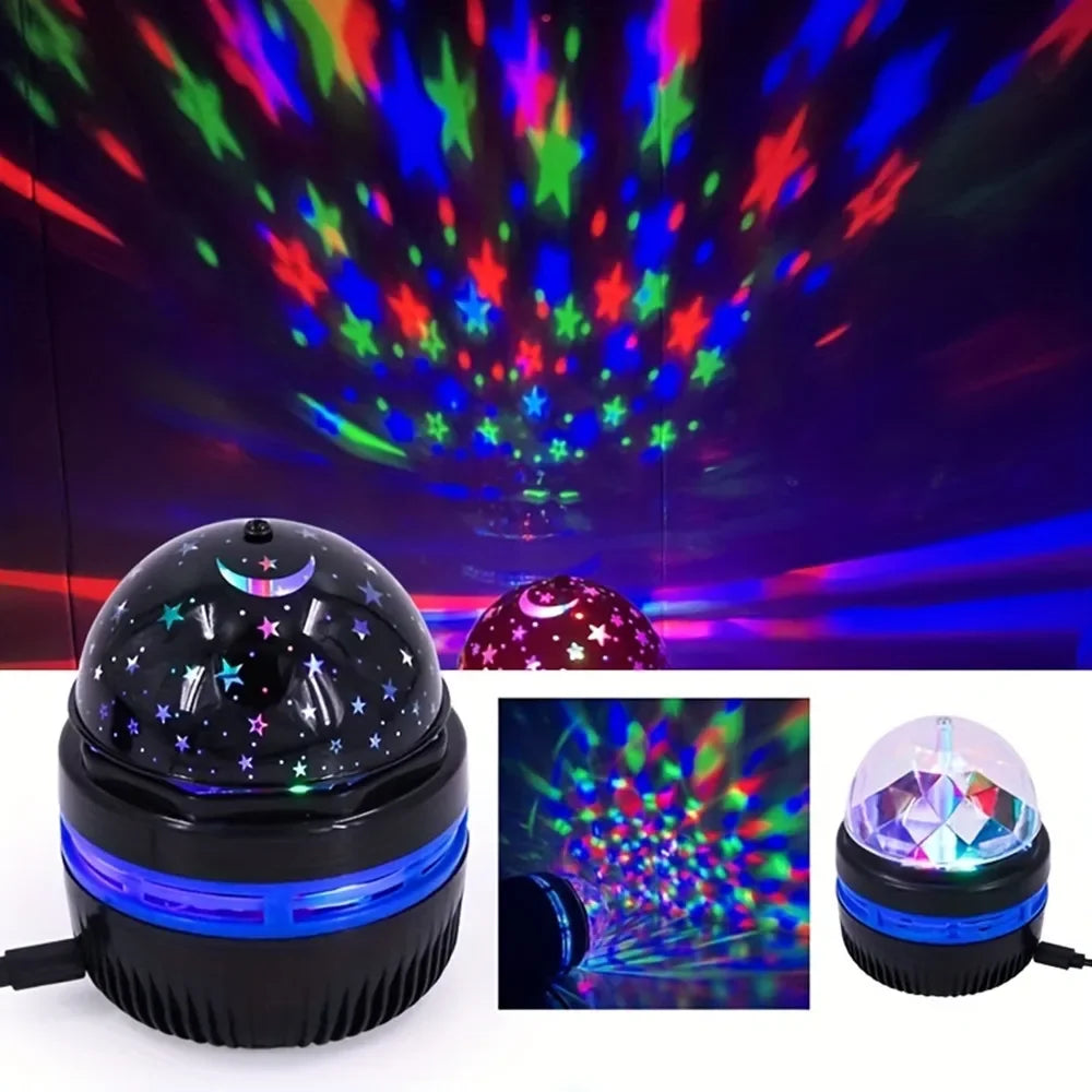 Proyector LED Cielo Estrellado – Luz Nocturna con Control Remoto | USB 5V | Ideal para Cuartos, Niños y Regalos Originales