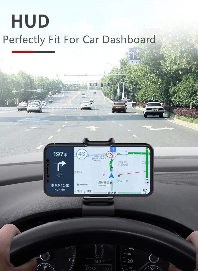 Soporte Universal para Celular en Auto – Rotación 360° | Montaje en Tablero o Parabrisas