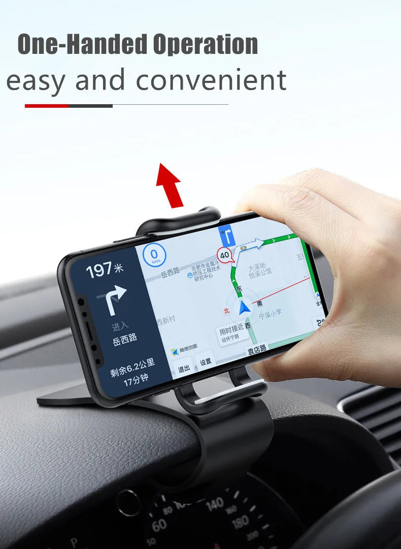 Soporte Universal para Celular en Auto – Rotación 360° | Montaje en Tablero o Parabrisas