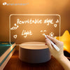 Lámpara LED de Acrílico con Mensajes – Tablero de Notas Luminoso USB con Pluma