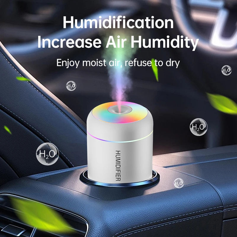 Mini Humidificador Aromaterapia 180 ml – Difusor USB con Luz LED para Casa, Auto o Recámara