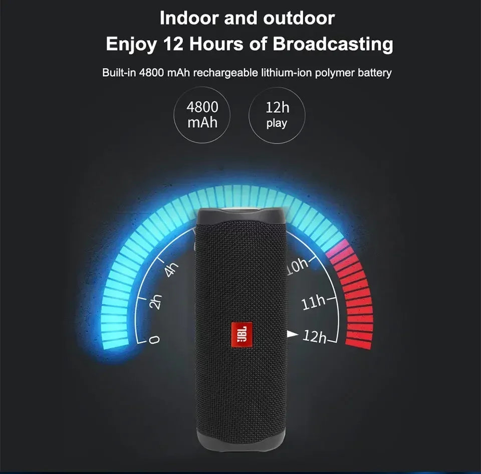Bocina JBL Flip 5 Bluetooth | Sonido Estéreo, Resistente al Agua IPX7, Portátil para Exteriores y Fiestas
