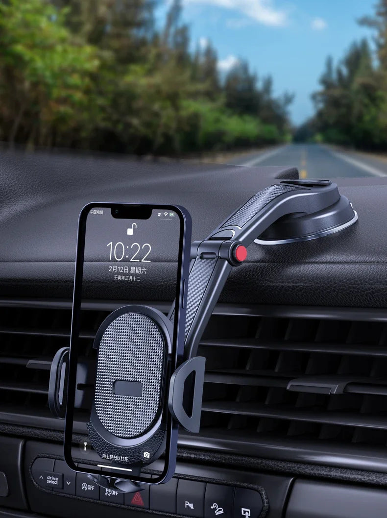 Soporte Universal para Celular con Ventosa 360° | Auto, Parabrisas o Tablero – Compatible con iPhone y Android