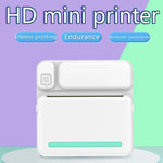 Mini Impresora Térmica Portátil Bluetooth | Sin Tinta, Recargable y Multifuncional para Fotos, Notas y Estudio