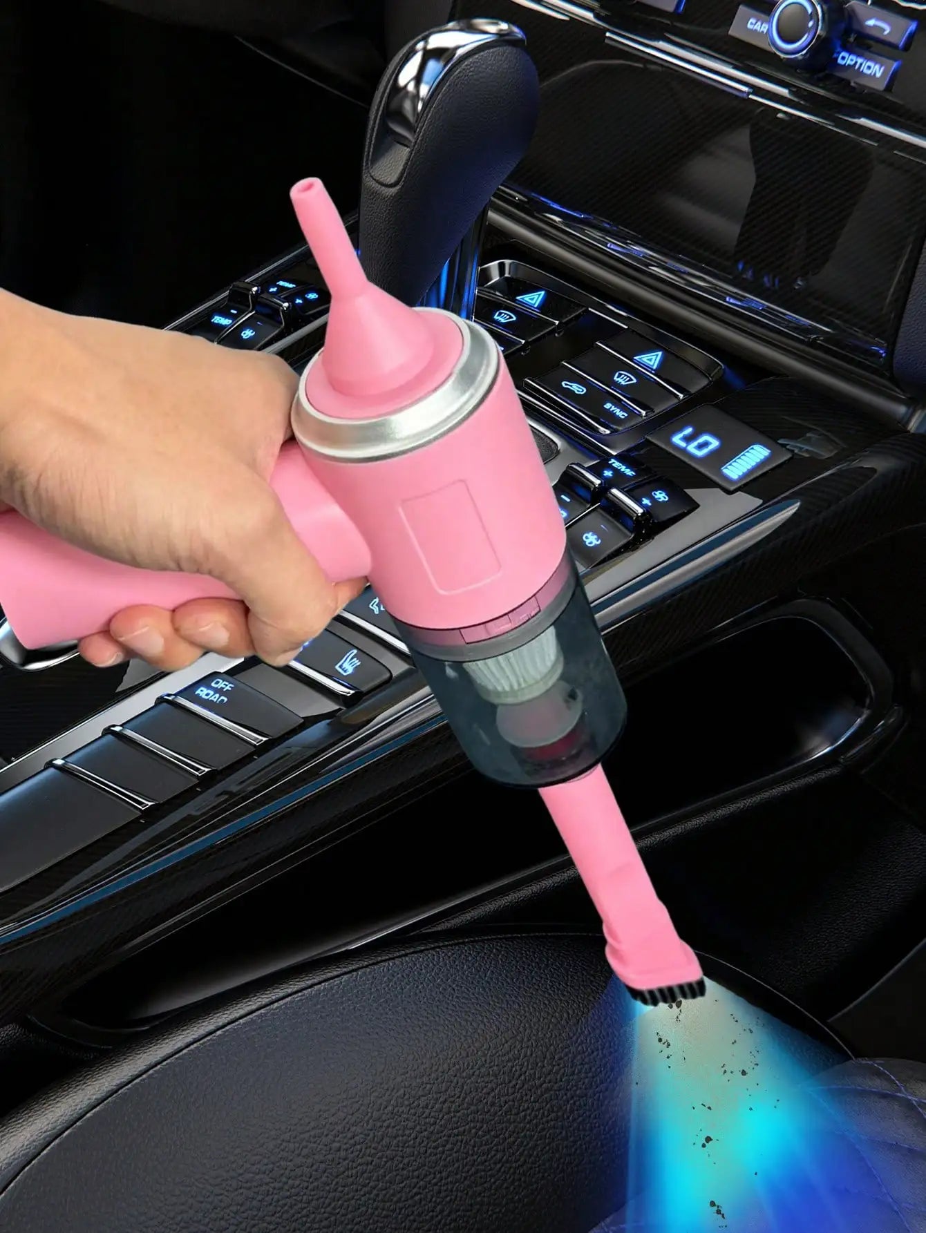 Aspiradora 3 en 1 Portátil con Succión y Soplado – Recargable por USB para Auto y Hogar
