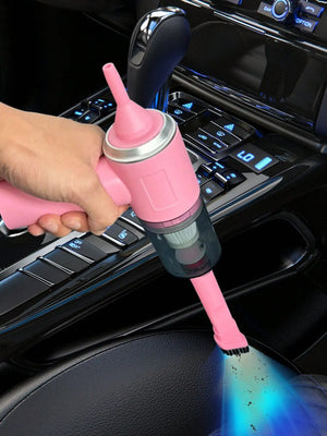 Aspiradora 3 en 1 Portátil con Succión y Soplado – Recargable por USB para Auto y Hogar