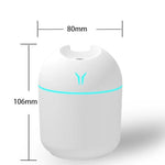 Mini Humidificador USB 250 ml – Difusor Ultrasónico Silencioso con Luz LED para Aromaterapia | Hogar, Oficina o Auto