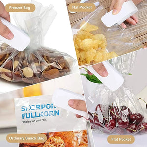 Mini Sellador de Bolsas Portátil – Selladora Térmica a Batería para Alimentos y Plástico | Sellado Rápido y Fácil en Casa