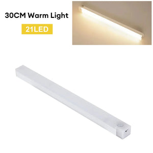 Luz Nocturna LED con Sensor de Movimiento Recargable USB Tipo C – Para Armarios, Escaleras y Cocina