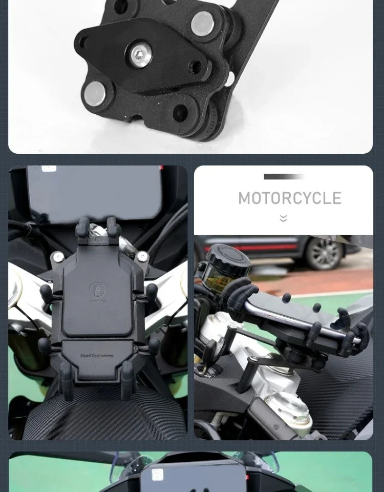 Soporte Premium para Celular CFMOTO 450SR – Amortiguador Antivibración y Giro 360° para Navegación Segura en Moto
