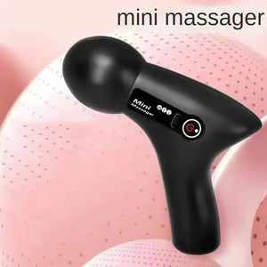 Mini Pistola de Masaje Muscular – 6 Cabezas Intercambiables | Masajeador Portátil de Tejido Profundo con Pantalla LCD y Recarga USB