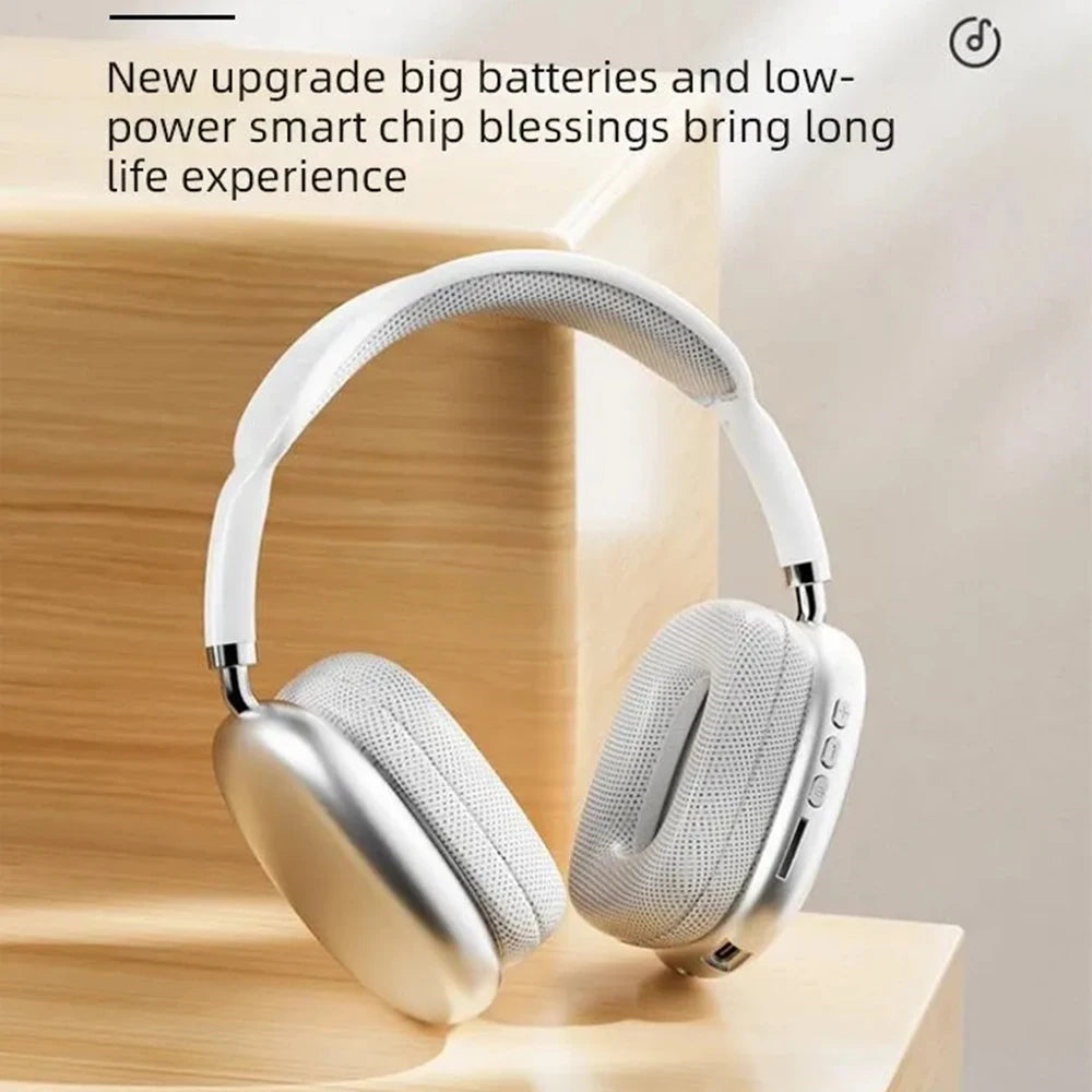 Audífonos Bluetooth P9 con Micrófono – Inalámbricos, Deportivos, Cancelación de Ruido, Compatibles con Juegos