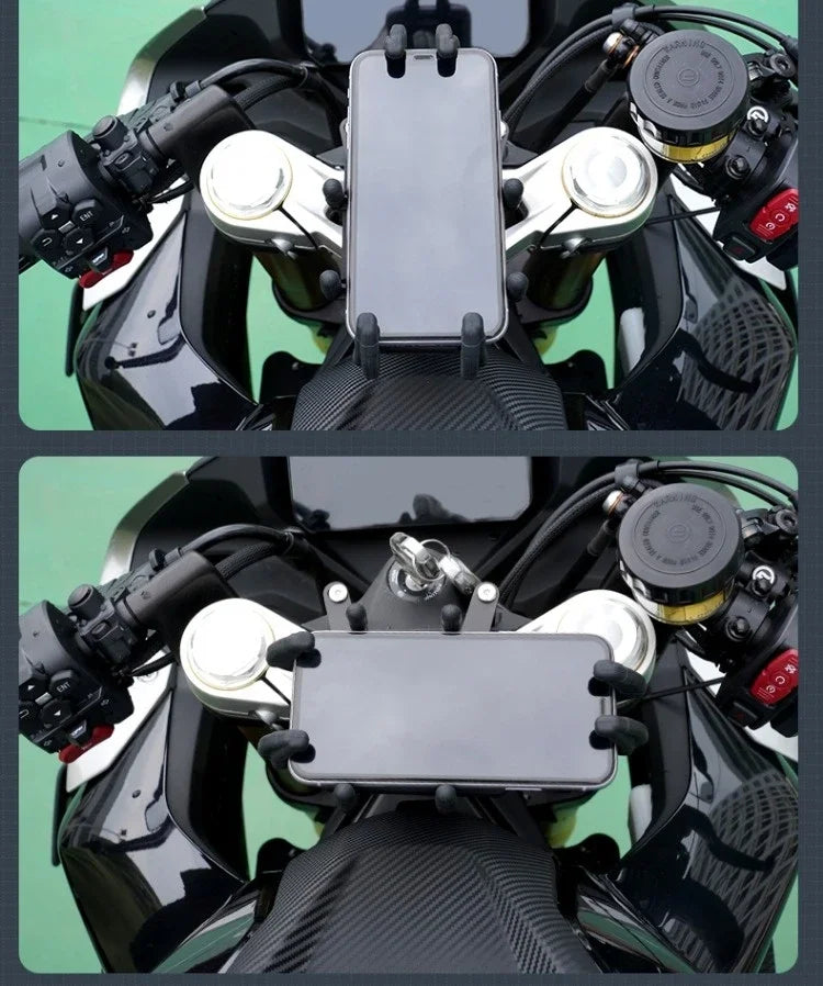 Soporte Premium para Celular CFMOTO 450SR – Amortiguador Antivibración y Giro 360° para Navegación Segura en Moto