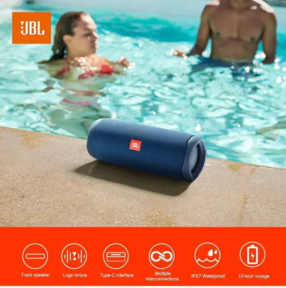 Bocina JBL Flip 5 Bluetooth | Sonido Estéreo, Resistente al Agua IPX7, Portátil para Exteriores y Fiestas