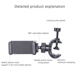 Soporte Universal para Celular con Clip Giratorio 360° | Montura para Trípode, Micrófono y Más
