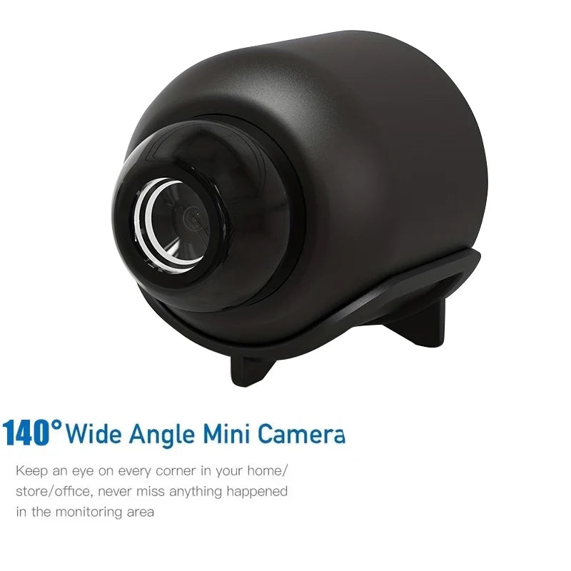 Mini Cámara X5 1080P con Visión Nocturna y Detección de Movimiento – WiFi Inalámbrica, Portátil, Vigilancia desde App Móvil
