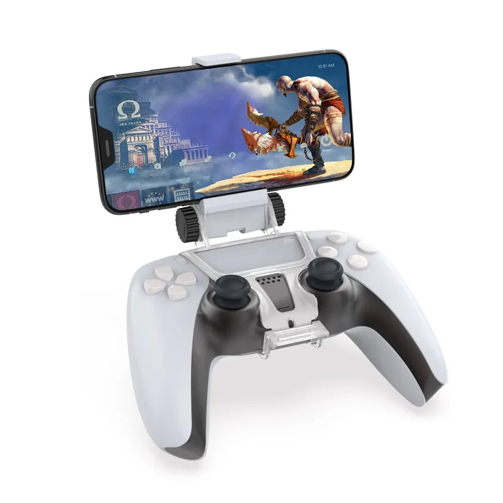 Soporte Clip para Celular Compatible con Control PS5 | Ajuste de Ángulo 180° – Ideal para Gaming Móvil
