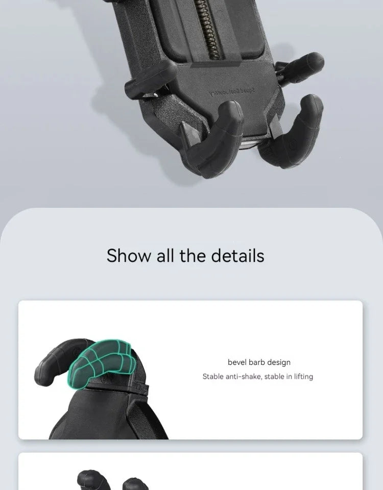 Soporte Premium para Celular CFMOTO 450SR – Amortiguador Antivibración y Giro 360° para Navegación Segura en Moto