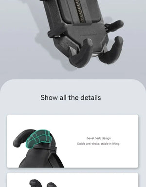 Soporte Premium para Celular CFMOTO 450SR – Amortiguador Antivibración y Giro 360° para Navegación Segura en Moto