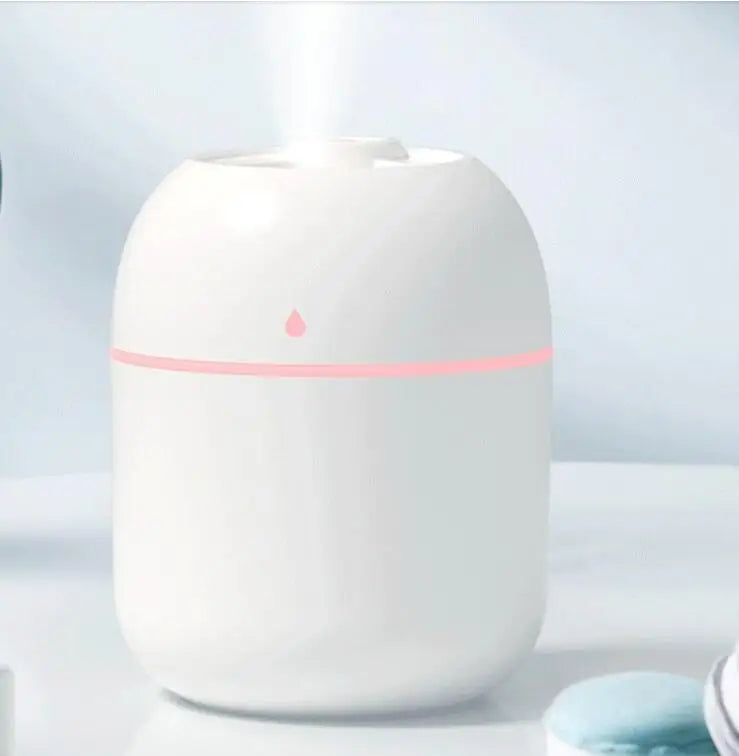 Mini Humidificador USB 250 ml – Difusor Ultrasónico Silencioso con Luz LED para Aromaterapia | Hogar, Oficina o Auto