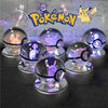 Lámpara Pokebola LED 3D con Base Multicolor | Pikachu, Mewtwo, Gengar, Snorlax y más
