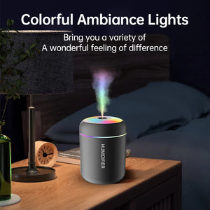 Mini Humidificador Aromaterapia 180 ml – Difusor USB con Luz LED para Casa, Auto o Recámara