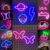 Luz Neón LED Decorativa – 29 Diseños Modernos | USB/Batería | Ideal para Cuartos, Gaming, Fiestas y Regalos