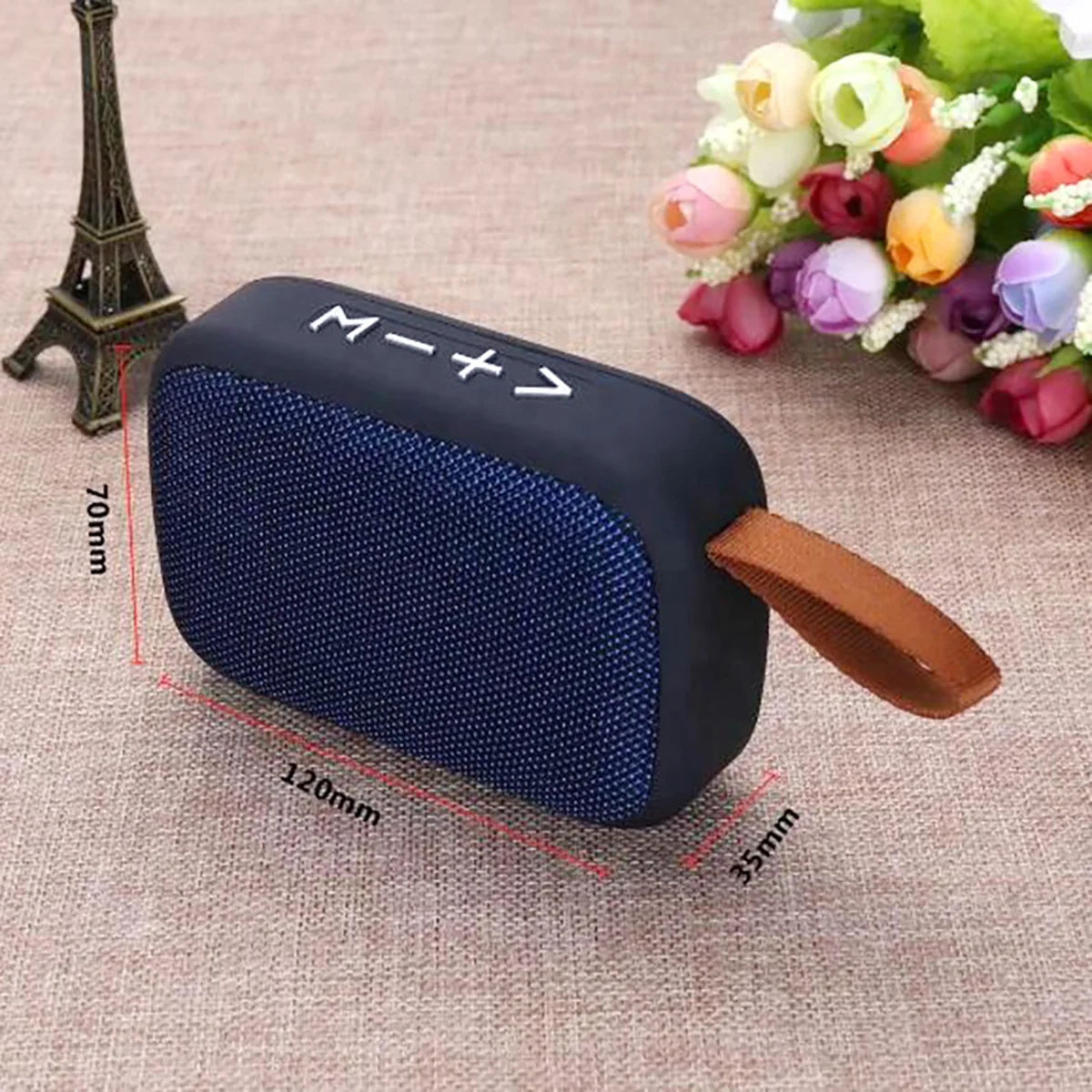 Bocina Bluetooth 5.0 Portátil – Altavoz Inalámbrico Estéreo con Sonido 3D, Tarjeta TF, Radio FM y Diseño Compacto