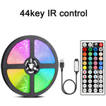 Tira LED RGB 10 m / 20 m con Control Remoto – Iluminación Decorativa para Cuartos, Paredes y Ambientes Festivos | 44 Modos + USB 5V