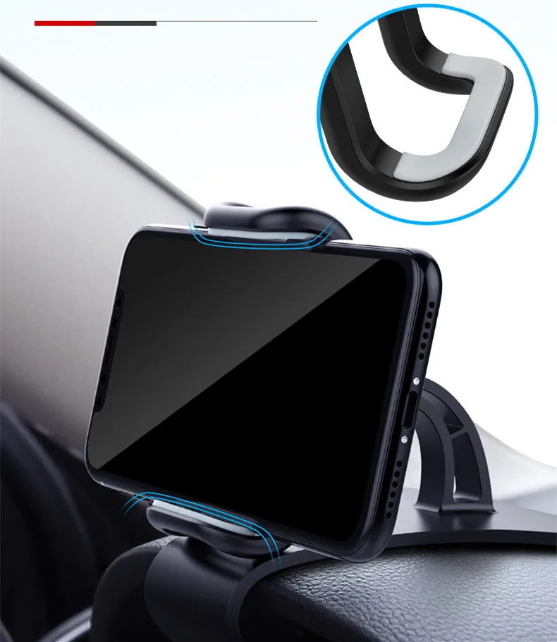 Soporte Universal para Celular en Auto – Rotación 360° | Montaje en Tablero o Parabrisas