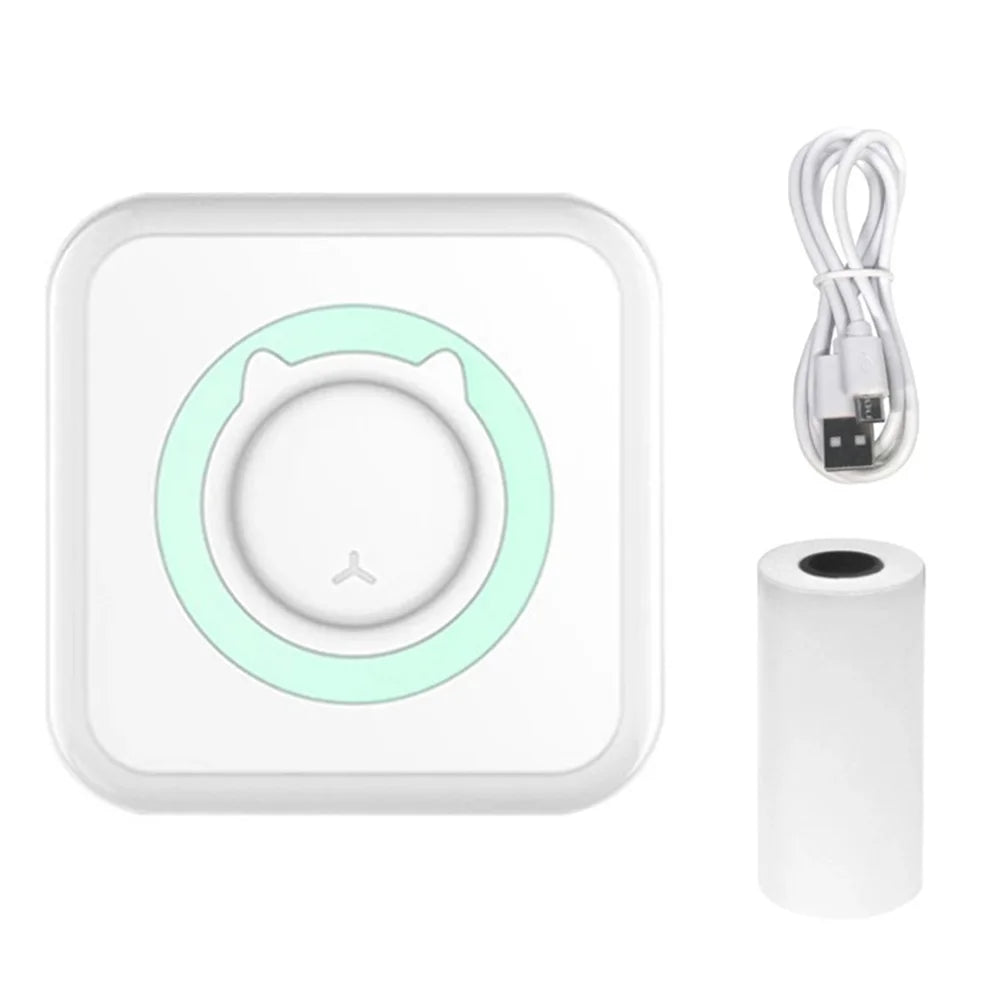 Mini Impresora Térmica Portátil Bluetooth | Sin Tinta, Recargable y Multifuncional para Fotos, Notas y Estudio