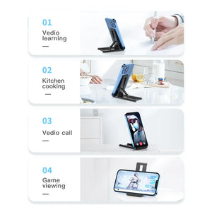 Soporte de Escritorio Plegable Essager – Mini Base Portátil para Celular o Tablet | Compatible con iPhone, Xiaomi, iPad